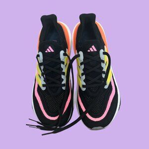 Adidas Ultraboost Light Shoes - Black with Vibrant Accents, Size 10.5